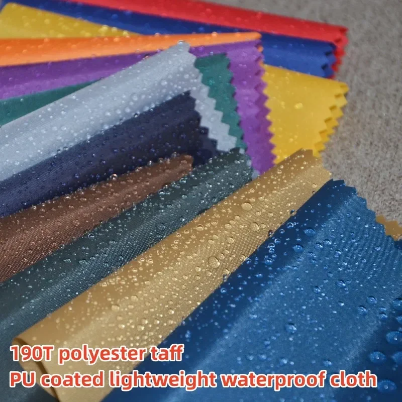 Полиэфирная тафта 190 Т, легкое полиуретановое покрытие, водонепроницаемая и пылезащитная ткань, зонт, палатка, воздушный змей, надувная модель ткани