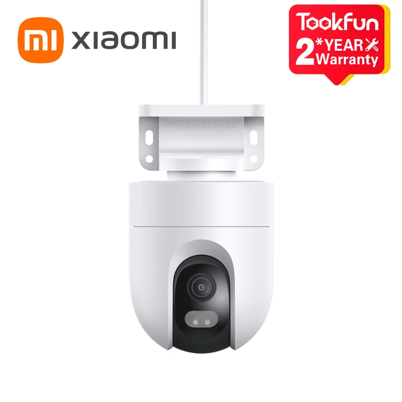 Новая уличная камера Xiaomi CW400 Iptv 2.5K WiFi 4 миллиона пикселей IP66 Умный дом Инфракрасное ночное видение Звуковое и световое предупреждение
