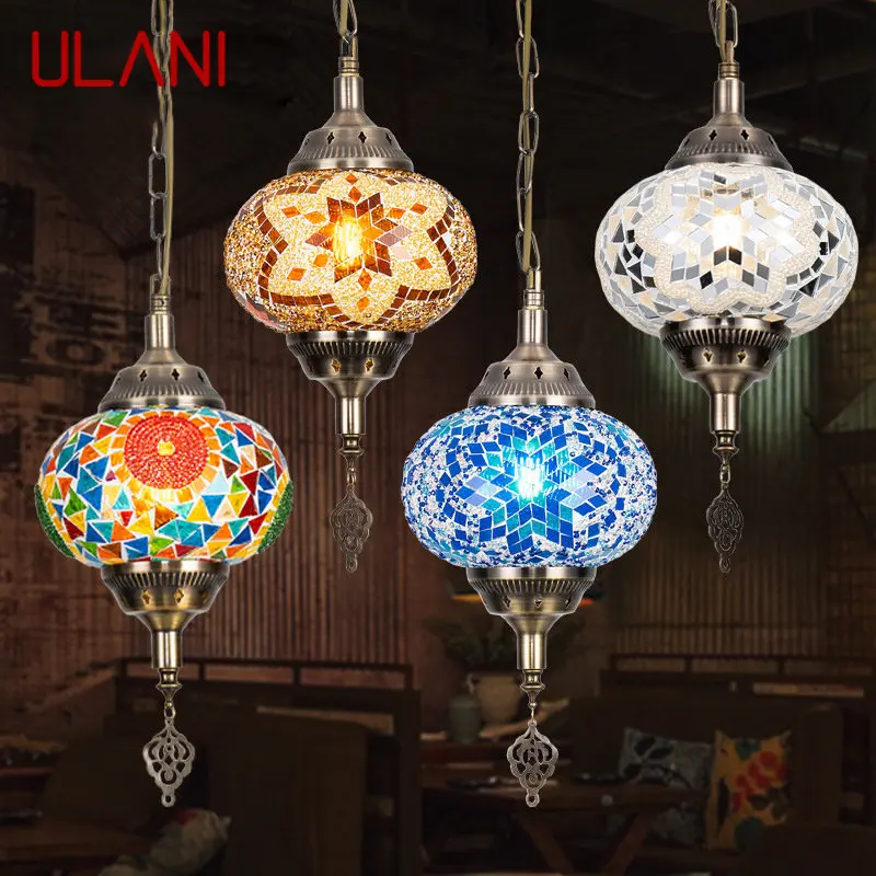 Подвесной светильник ULANI в богемном стиле, простая креативная декоративная стеклянная светодиодная потолочная люстра для дома, гостиной, спальни