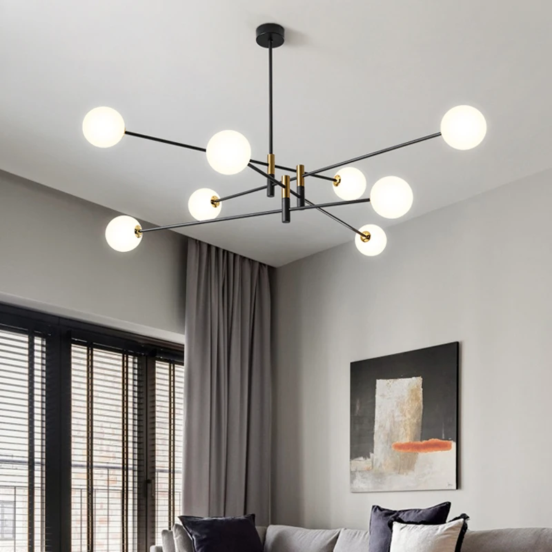 Современная минималистичная классическая молекулярная люстра magic bean, лампа для гостиной, столовой, спальни, индивидуальные лампы в скандинавском стиле для дома
