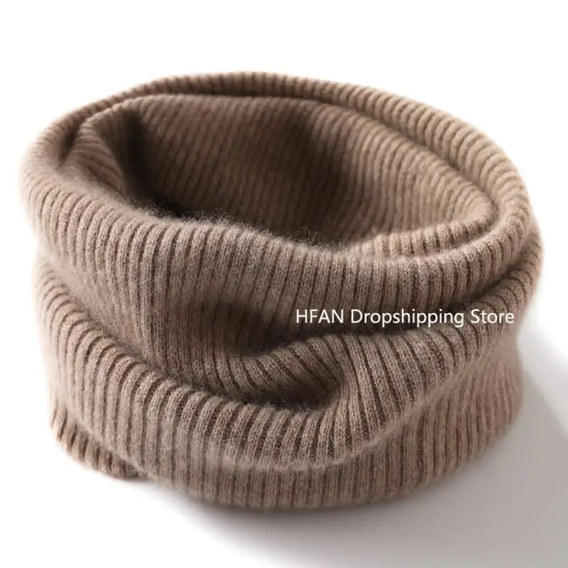 Осенне-зимний Кашемировый шейный рукав Для мужчин и женщин, накладной воротник для шейного отдела позвоночника, Утолщенная теплая шерстяная нить, вязаный шейный платок, пуловер