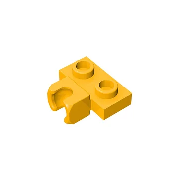 10шт MOC Brick Parts 14704 Пластина Модифицированная 1 x 2 с Небольшим Гнездом для Буксировочного Шарика сбоку Совместимый Строительный Блок Particle Kid Toy  10
