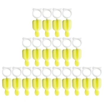 20 шт Губка-очиститель для бутылочек, губчатая щетка, портативное средство для чистки детских бутылочек  10