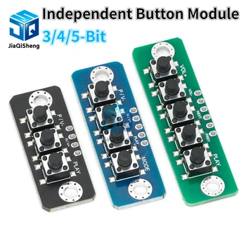 3/4/5-Разрядный независимый кнопочный модуль MCU, внешний кнопочный модуль, кнопочная плата микропереключателя, Bluetooth-совместимый усилитель мощности  10