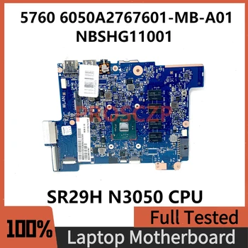 CALTECH-6050A2767601-MB-A01 Материнская плата Для ноутбука Acer Aspire 5760 Материнская Плата NBSHG11001 С процессором SR29H N3050 100% Полностью Протестирована В порядке  5