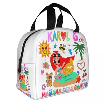 Manana Sera Bonito, вдохновленная Karol G, Изолированная сумка для ланча, сумка-холодильник, Контейнер для ланча, Герметичный ланч-бокс Для мужчин и женщин, для пляжных путешествий  10