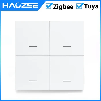 Tuya Smart ZigBee Switch Сценарий 4 Банды Переключатель 12 Сцен Кнопочный Контроллер Поддержка deCONZ Zigbee2mqtt Home Assistant  3