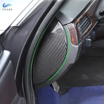 Автомобильные аксессуары из мягкого углеродного волокна, внутренняя отделка приборной панели с обеих сторон для BMW 3 серии E90 2005 2006 2007 2008-2012  10