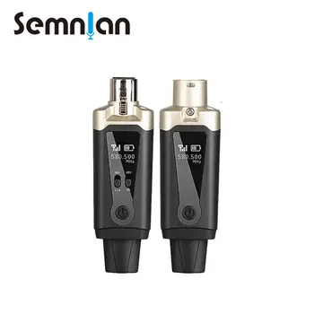 Беспроводная микрофонная система SEMNLAN, адаптер для преобразования микрофонов XLR, автоматическая настройка передатчика UHF Для конденсаторной динамической звуковой консоли  5