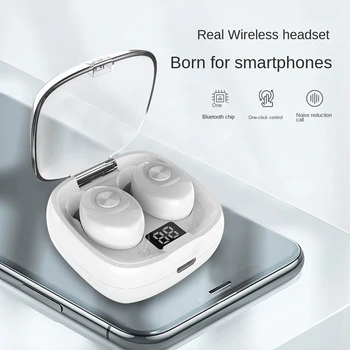 Беспроводные наушники Bluetooth 5.0, наушники с сенсорным управлением, спортивные наушники, светодиодный цифровой дисплей, работает на смартфонах  10