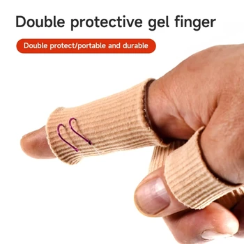 Двухслойная защита для кожи пальцев, защита для рыболовных пальцев, защита для снятия лески, Защитный инструмент для защиты рук от срыва  5