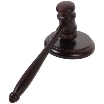 Деревянный судейский молоток, аксессуар для костюма судьи, аукционный молоток юриста, судьи с основанием  10
