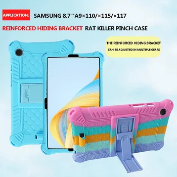 Детский Безопасный Противоударный Планшет Soft PC TPU Чехол-Подставка Для Samsung Galaxy Tab A9 8,7 дюйма 2023 SM-X110 X115  5