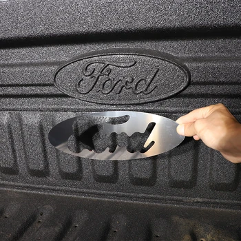 Для Ford Maverick 2022 + Логотип пикапа на хвосте автомобиля, декоративные блестки, яркая рамка с логотипом автомобиля из нержавеющей стали, защитный аксессуар  5
