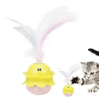 Игрушки для кошек Электрические Интерактивные игрушки для помещений С мячом и пером Автоматическая погоня за упражнениями Лазерная игрушка USB Перезаряжаемая  10