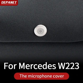 Маленькая Крышка Микрофона Depanet для Mercedes w223 серии S 2021 ~ 2023 S400 S450 S550 480 аксессуары для внутренней отделки  10