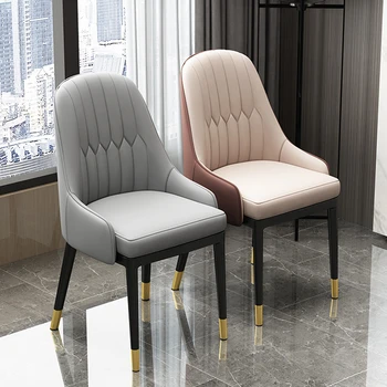 Металлические ножки, современные обеденные стулья, Скандинавский расслабляющий дизайн, Мобильные обеденные стулья, Эргономичная мебель для гостиной Sedia Home  5