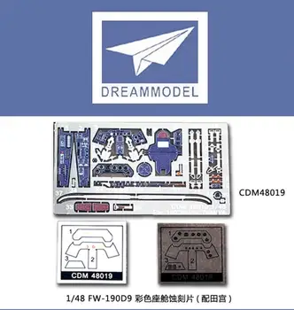 Модель мечты CDM48019 1/48 FW-190D9, Красочные детали с фотогравюрой в кокпите для Tamiya 61041  10