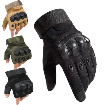 Мотоциклетные износостойкие нескользящие Боевые Военные перчатки для верховой езды, уличные тактические перчатки с полными пальцами, спортивные  10