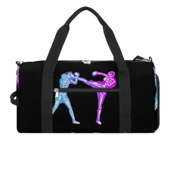 Муай Тай 89 Спортивная сумка Skeleton Термальные водонепроницаемые спортивные сумки с обувью, багажом, изготовленная на заказ Сумка для фитнеса Новинка для мужчин  10