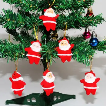 Новые рождественские украшения Санта-Клауса 6CS, Веселая Рождественская вечеринка, подвесная подвеска на елку для дома, детские игрушки, подарок на Рождество, Новый год  5