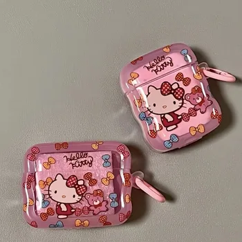 Новый Милый Чехол Sanrio Hello Kitty Airpods Для Airpods 1 2 3 Поколения Pro Pro2 Trendy Shell Беспроводной Чехол Blutooth Для Airpods  5
