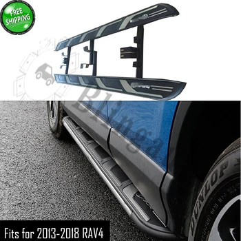 Подножка подходит для T.oyota RAV4 2016 2017 2018 2шт левые и правые боковые ступеньки nerf bar автомобильная педаль боковая лестница боковая перекладина  5