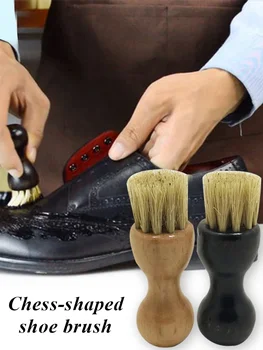 Практичный инструмент для чистки мини-ботинок Многофункциональные щетки для дома, принадлежности для полировки тыквенной щетины, Свиная кожа  10
