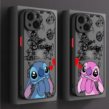 Прозрачный Жесткий Чехол для Телефона Redmi Note 10S 11S 12S 10 Pro 12 11T 8T 8 Pro 7 9S 11 Pro 9 12 Pro Мягкая Обложка Disney stitch  5