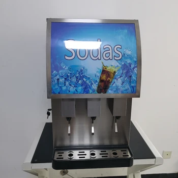 Разветвитель стаканов для газированных напитков Автомат для приготовления газированной воды с фонтаном Электрический Диспенсер для холодных напитков с 3 вкусами  10