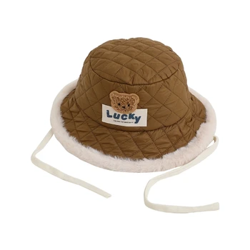 Рыбацкая шапка с рисунком медведя, кепка для защиты ушей, подарок для зимних прогулок  10