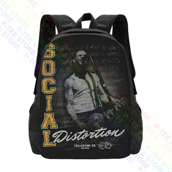 Рюкзак с логотипом Social Distortion Athletics с проблемной лентой большой емкости, симпатичный, большой емкости  10