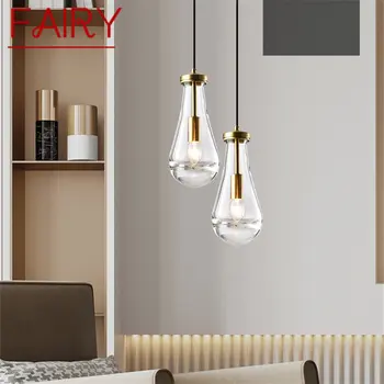 Сказочный современный хрустальный подвесной светильник, светодиодная латунная креативная люстра Simply Nordic для дома, столовой, спальни  5