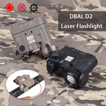 Тактический DBAL D2 MK PEQ 15 Фонарик Для Страйкбольного Оружия Red IR Dot Laser LED Scout Light Для Винтовки AR15 M4 Hunting Lanterna  5