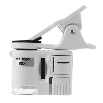 Универсальная камера с 60-кратным увеличением, Мини-карманный микроскоп со светодиодной подсветкой, АБС-телефон для мобильных смартфонов  5