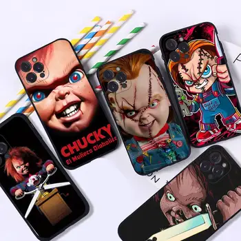 Фильм Ужасов Scary Chucky Doll Чехол Для Телефона iPhone 8 7 6 6S Plus X SE 2020 XR XS 14 11 12 13 Mini Pro Max Мобильный Чехол  5