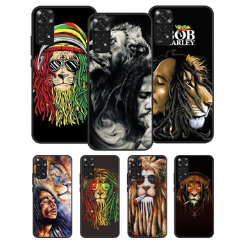 Чехол Rasta Lion Reggae Bob Marleys Для Xiaomi Redmi Note 11 10 9 7 Pro 10S 9S 8T Redmi 10 10A 10C 9A 9C 9T Мягкая Задняя Крышка  5