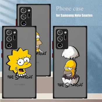 Чехол S-Simpsons для Samsung Galaxy Note 10 S22 Note 20 Ultra 10 Plus 8 9 S23 S20 S21 Note 10, матовый чехол Armor Silicone  5