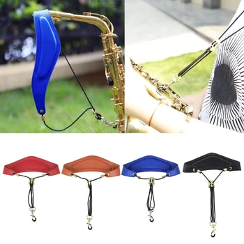 Шейный ремень для саксофона с мягкой подкладкой и ремешком для саксофона с металлическим крючком на шарнире  5