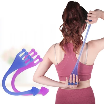 Эспандер для фитнеса, 4-пальцевая йога, тренировка спины, эластичные веревки, упражнения для растяжки груди, рук и плеч  10