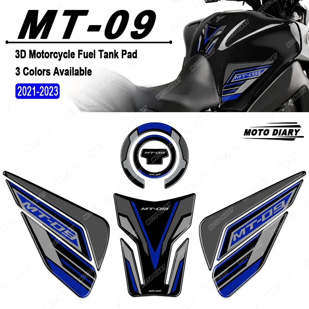 Для Yamaha MT-09 SP MT09 MT 09 2021 2022 2023 3D Накладка На Топливный Бак Набор Наклеек Для Защиты От Газойля Наклейки Водонепроницаемые