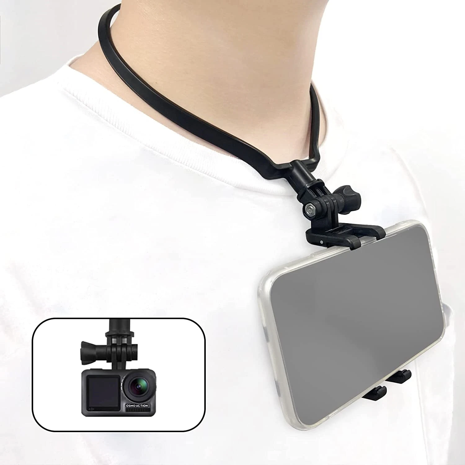 Ремешок-шнурок для крепления на шее для экшн-камеры GoPro 10 9 8 7 6 5 и видеосъемки на телефон, держатель для селфи на смартфоне