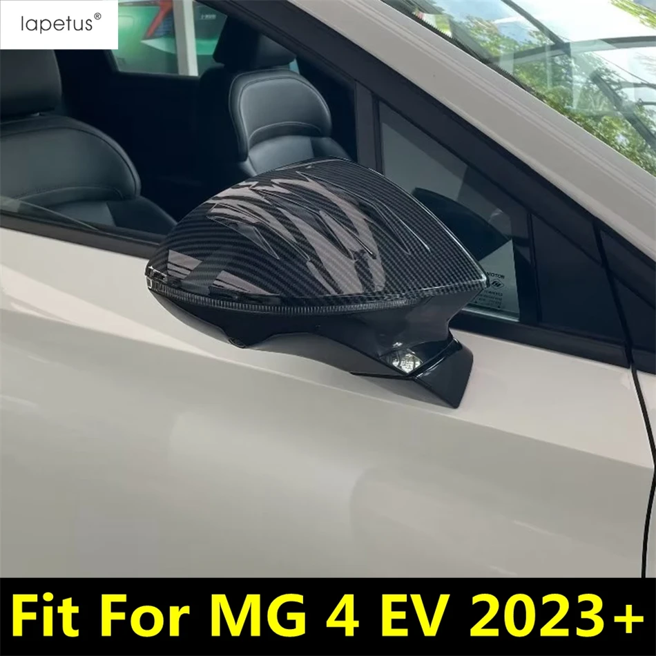 Для MG 4 EV 2023 2024 Крышка Зеркала Заднего Вида Автомобиля Защитная Крышка Корпуса Отделка Черным/Углеродным Волокном Аксессуары Для Внешней Отделки