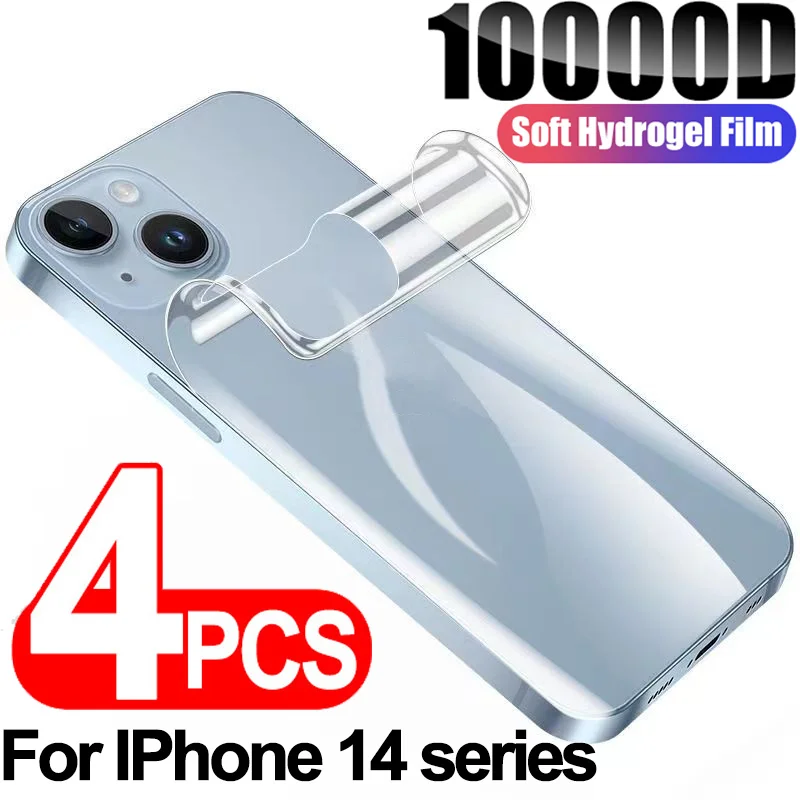 Для iPhone 14 Pro Max Plus Задняя Гидрогелевая Пленка HD Прозрачная Защитная Пленка для Экрана Полное Покрытие для iPhone 14Pro Max 5G Без Стекла