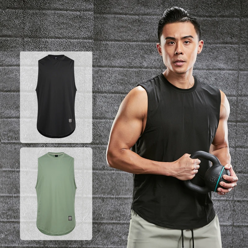 Мужской жилет для фитнеса, мужская облегающая эластичная одежда для тренировок, Быстросохнущий, впитывающий пот, дышащий спортивный топ без рукавов
