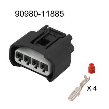 100 компл. 90980-11885 автоматический Водонепроницаемый кабельный разъем 4-контактный автомобильный штекер фирменная розетка Включает в себя уплотнение клеммы  10