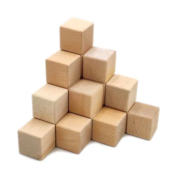 1000шт деревянных кубиков 3 см со скругленными углами для поделок, кубиков с алфавитом, кубиков с цифрами  5