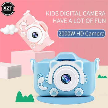 2-дюймовая детская камера 12-мегапиксельная детская цифровая камера Мини-видеокамера с литиевой батареей емкостью 600 мАч Игрушки в подарок Новинка 2020 года  0
