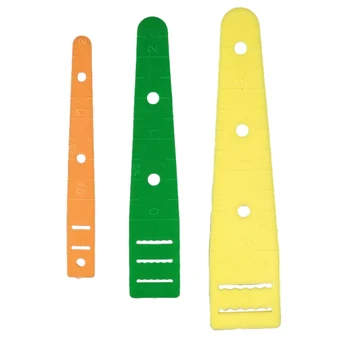 3 размера, Разноцветные пластиковые эластичные направляющие, Нитевдеватели, Эластичная лента, Лента для инструментов, Веревка, Аксессуары для шитья своими руками  5