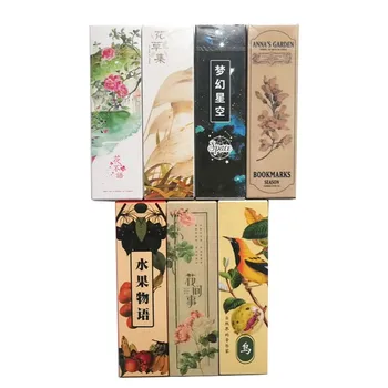30 шт. / упак. 7 дизайнов Необычных бумажных закладок в винтажном китайском стиле, открытки с рисунком, ретро Красивые подарки-закладки в штучной упаковке для детей  10